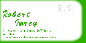 robert imrey business card